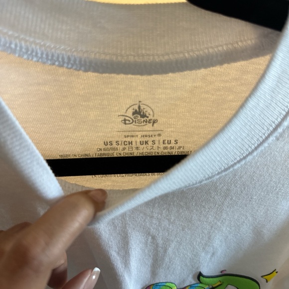 Disney White and Green Long Sleeve Kids Tee - Picture 4 of 5